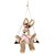 Coelho Decorativo de Rattan no Balanço Banoffee 28cm - 1 Un - Imagem 1