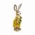 Coelho Decorativo de Rattan com Cenoura e Guirlanda Dijon 75cm - 2 Un - Imagem 4