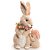 Coelha Decorativa de Palha Sentada com Filhote Brisa 30cm - 1 Un - Imagem 1