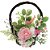 Cesta Decorativa com Flores 44x45x12cm - 1 Un - Imagem 1