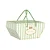 Cesta de Papel Cartão com Alça Quinn Verde M 25x15x11,5cm - 10 Un - Imagem 1