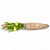 Cenoura Decorativa 26x5x5cm Bege - 1 Un - Imagem 1