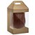 Caixa Maleta Vertical Para Ovo com Visor 500g Kraft - 50 Un - Imagem 1