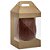 Caixa Maleta Vertical Para Ovo com Visor 350g Kraft - 50 Un - Imagem 1