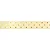 Fita Decorativa Cetim Estampado Poá 21,5mmx30m Amarelo - 1 Un - Imagem 1