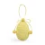 Enfeite Para Pendurar Ovo Amarelo Frappe 8x6x6cm - 1 Un - Imagem 1