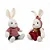 Coelho Decorativo de Tecido Sentado Listras Sortido Pasquali 32cm - 2 Un - Imagem 2