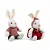 Coelho Decorativo de Tecido Sentado Listras Sortido Pasquali 32cm - 2 Un - Imagem 3