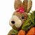 Coelho Decorativo de Tecido Sentado Cannoli 32cm - 2 Un - Imagem 2