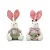Coelho Decorativo de Tecido Floral Sortido Sucrée 31cm - 2 Un - Imagem 1