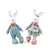 Coelho Decorativo de Tecido Floral Listras Happy Spring 44cm - 2 Un - Imagem 1