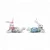 Coelho Decorativo de Tecido Floral Listras Happy Spring 28cm - 2 Un - Imagem 1