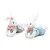 Coelho Decorativo de Tecido Floral Listras Happy Spring 28cm - 2 Un - Imagem 2