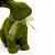 Coelho Decorativo de Tecido com Laço Verde Mesh 22cm - 2 Un - Imagem 3