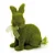 Coelho Decorativo de Tecido com Laço Verde Mesh 22cm - 2 Un - Imagem 1