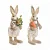 Coelho Decorativo de Tecido com Cenoura Riviera 40cm Nude - 2 Un - Imagem 3