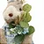 Coelho Decorativo de Tecido com Cenoura Riviera 40cm Azul - 2 Un - Imagem 2