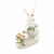 Coelho Decorativo de Resina Regando Flores La Belle 12,5cm - 2 Un - Imagem 2