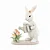 Coelho Decorativo de Resina Regando Flores La Belle 12,5cm - 2 Un - Imagem 1