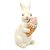 Coelho Decorativo de Resina com Sorvete Pastries 25,5cm - 1 Un - Imagem 1