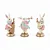 Coelho Decorativo de Resina com Instrumentos Pastries 16,5cm - 3 Un - Imagem 1