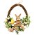 Guirlanda Decorativa Coelho Marrom Fondant 45cm - 1 Un - Imagem 1