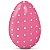 Folha Chumbo Poá Pink/Branco 16x15,6cm - 300 Un - Imagem 1