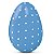 Folha Chumbo Poá Azul/Branco 43,5x58,5cm - 50 Un - Imagem 1