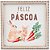 Quadro Decorativo Feliz Páscoa com Coelho 30,5x30,5cm - 1 Un - Imagem 1