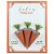 Placa Decorativa de Madeira com Cenouras Quadrinhos 53x40x11xm - 1 Un - Imagem 1