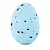 Ovos Decorativos Azul 4x3x3cm - 12 Un - Imagem 1