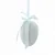 Ovo Decorativo Para Pendurar Flocado Verde Flocked 12,5cm - 1 Un - Imagem 2