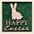 Quadro Decorativo MDF Com Musgo Easter Wishes 30x30cm - 1 Un - Imagem 1
