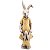Coelho Decorativo de Resina com Vestido e Filhote Amarelo e Bege - 1 Un - Imagem 1