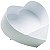 Caixa Coração de Papel Liso 25x23,5x9cm Branco - 1 Un - Imagem 1