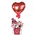 Caixa Quadrada Alta Liso 13x17x18cm Vermelho Cereja - 1 Un - Imagem 2