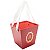 Caixa Quadrada Alta Liso 13x17x18cm Vermelho Cereja - 1 Un - Imagem 1