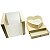Caixa Quadrada de Acrílico Liso M 24,2x24,2x21cm Bege - 1 Un - Imagem 2