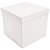 Caixa Quadrada Surpresa de Papel Liso 20x20x18cm Branco - 1 Un - Imagem 2