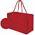 Kit Caixa com Alça Prime e Relevo G 30x14x20cm Vermelha - 10 Un - Imagem 1