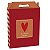 Kit Caixa Maleta Retangular Vertical Season Love M 18x7,5x21cm - 10 Un - Imagem 1