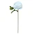 Flores Decorativas Permanentes - Peônia Solitária 30cm Azul/Verde - 6 Hastes - Imagem 1