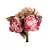 Flores Decorativas Permanentes - Peônias 30cm Rosa/Verde - 6 Buquês - Imagem 1