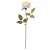 Flores Decorativas Permanentes - Rosa Solitária 38cm Rosa Chá/Verde - 6 Hastes - Imagem 1