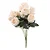 Flores Decorativas Permanentes - Buquê de Rosas X11 49cm Rosa Chá - 1 Buquê - Imagem 1
