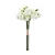 Flores Decorativas Permanentes - Ramalhete de Mini Rosas X19 32cm Branco - 1 Ramalhete - Imagem 1