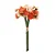 Flores Decorativas Permanentes - Ramalhete de Mini Rosas X19 32cm Laranja - 1 Ramalhete - Imagem 1