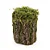 Tronco Decorativo Vertical Musgo/Madeira M 18x18x25cm Verde/Marrom - 1 Un - Imagem 1