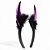 Tiara Chifre com Plumas Roxo - 1 Un - Imagem 2