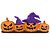 Enfeite de Mesa Grande Halloween Conjunto de Abóboras 41,5x17cm - 1 Un - Imagem 1